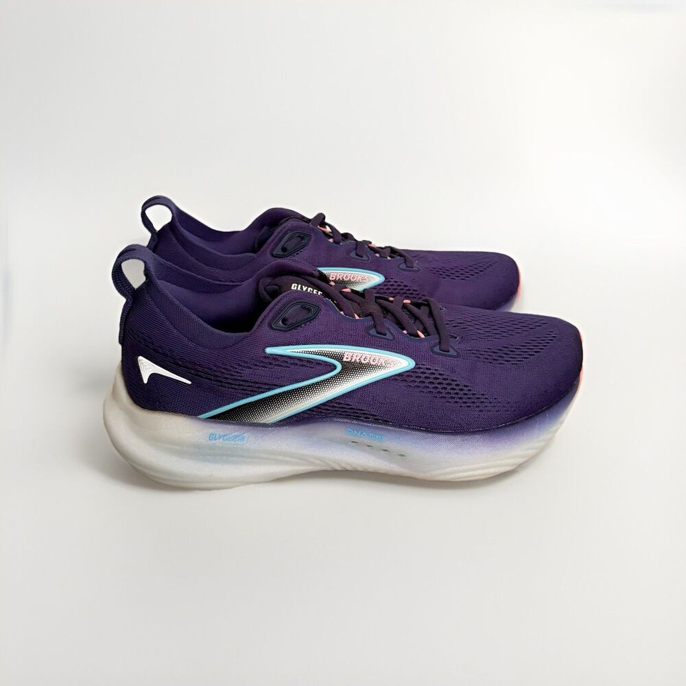 Women's Brooks Glycerin 22, Blue Ribbon/Peacoat/Dianthus, 9 B Medium US - Picture 2 of 10